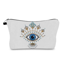 Evil Eye Pattern Travel Toiletry Bag Portable Cosmetic Storage Makeup Pouch
