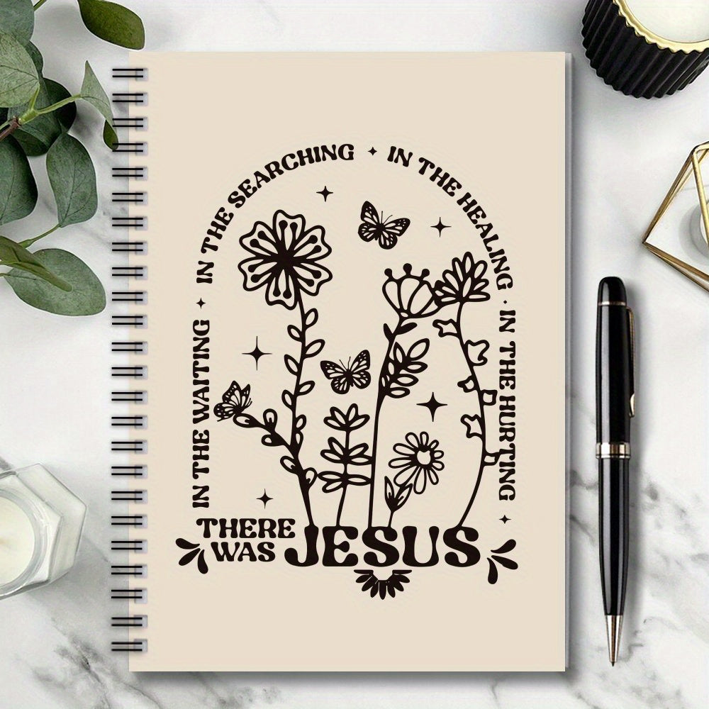 Boho Floral Christian Spiral Notebook Journal 100 Pages