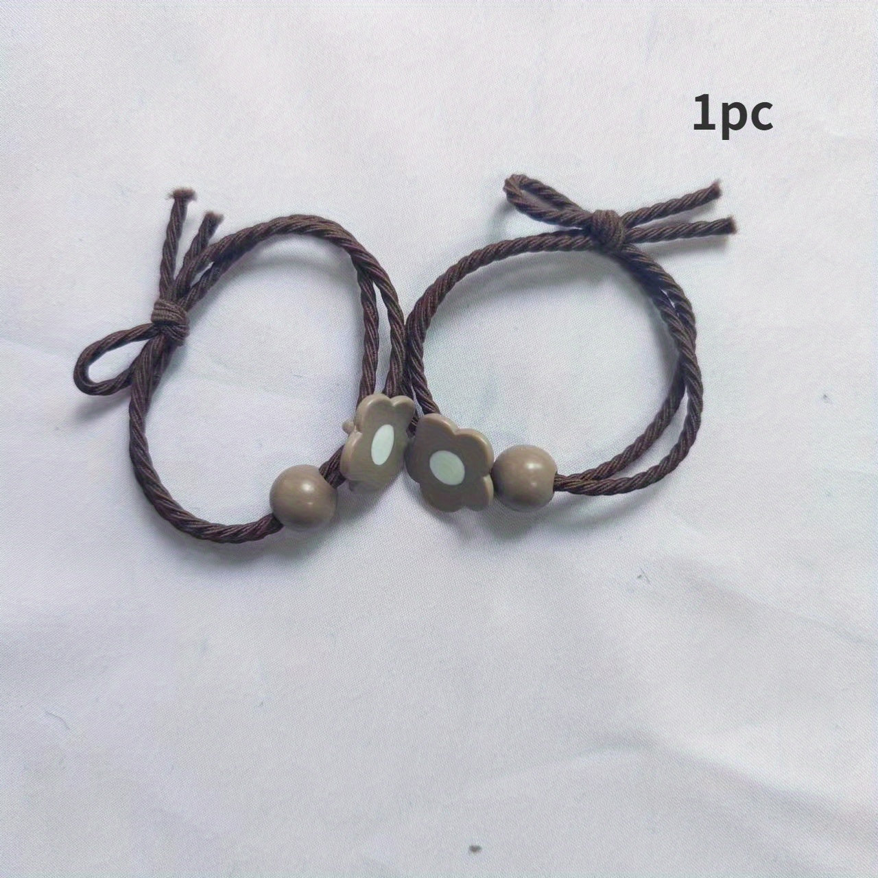 Bunny Pattern Hair Tie Elastic Rubber Band Ponytail Hair Rope