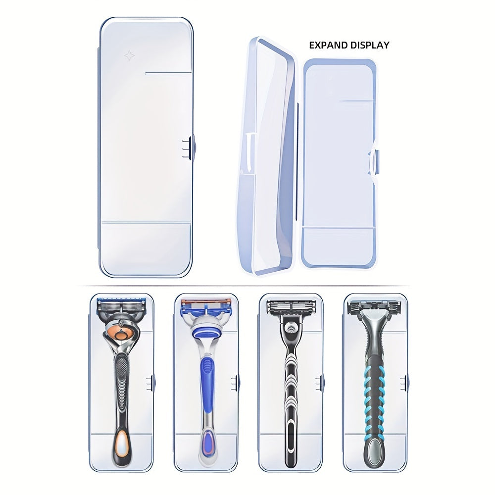 Portable Razor Storage Box with Multiple Compartments