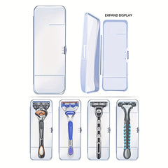 Portable Razor Storage Box with Multiple Compartments