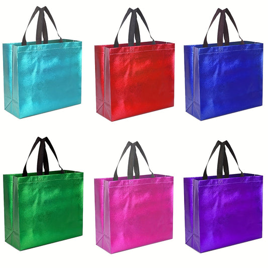 4PCS Large Reusable Glitter Gift Bags for Party Wedding Valentine's Christmas