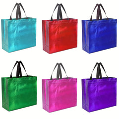 4PCS Large Reusable Glitter Gift Bags for Party Wedding Valentine's Christmas