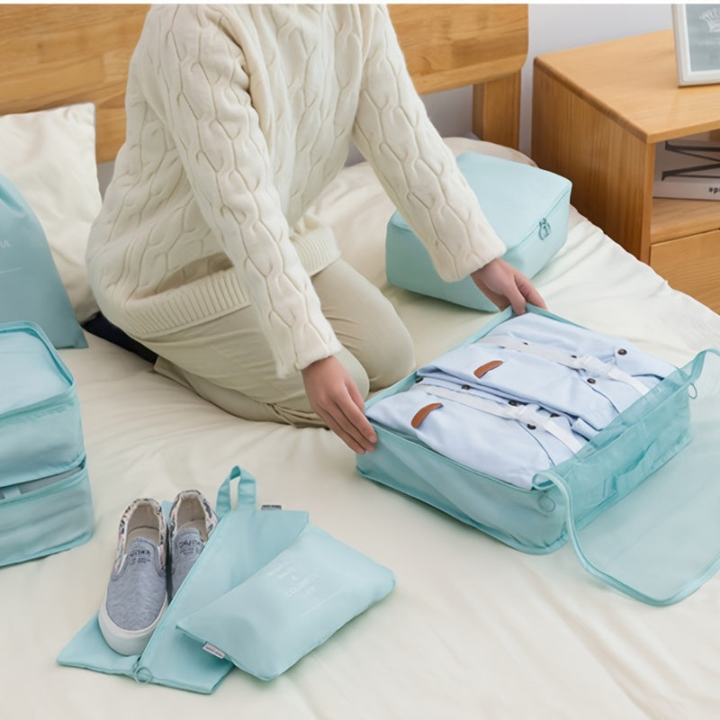 7 Pcs Travel Luggage Bag Sets Storage Bags Organizers