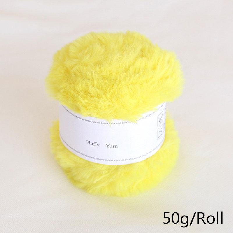 Soft Faux Mink Fur Yarn for Crocheting and Knitting