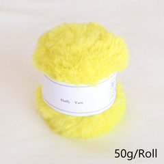Soft Faux Mink Fur Yarn for Crocheting and Knitting