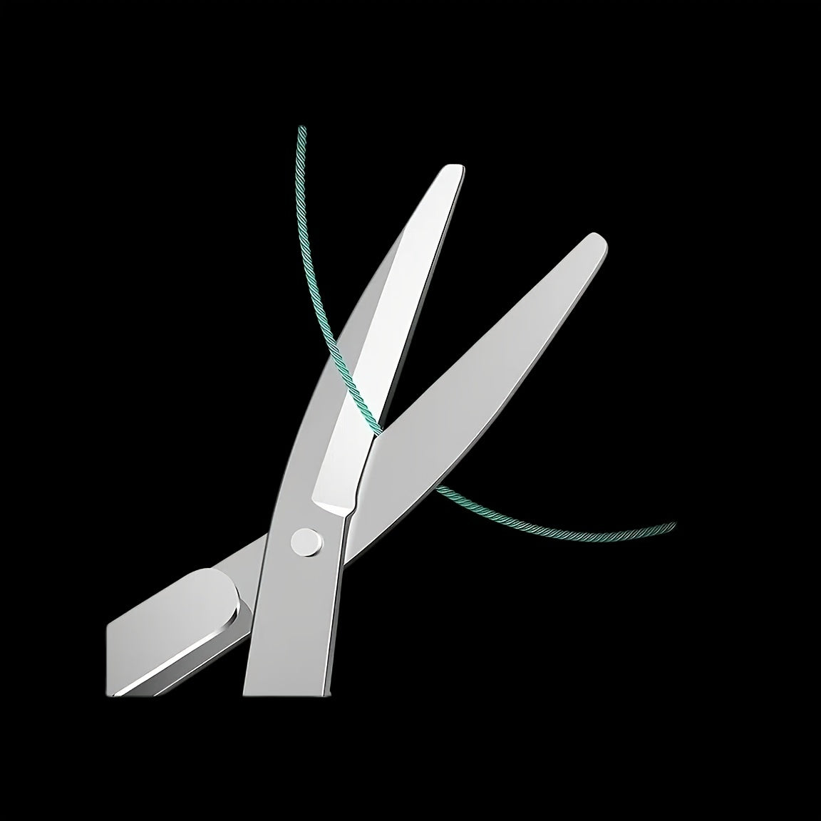 Compact Glass Folding Scissor Stainless Steel Mini Cutter