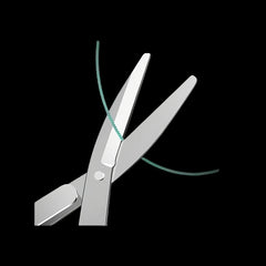 Compact Glass Folding Scissor Stainless Steel Mini Cutter