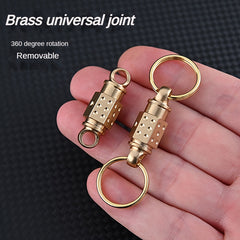 2pcs Brass Universal Rotating Keychain Hanging Buckle Bag Accessories
