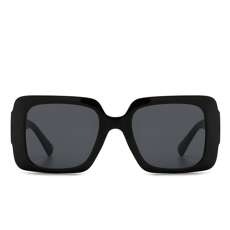 Large Frame Rectangular Sunglasses Vintage Stylish Sun Shade Eyeglasses