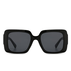 Large Frame Rectangular Sunglasses Vintage Stylish Sun Shade Eyeglasses
