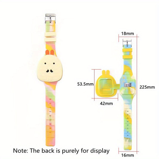 Children's Cartoon Flip Digital Watch