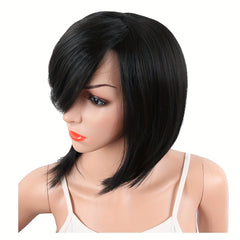 Synthetic Bob Wig Short Side Part Daily Use