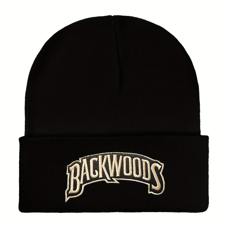 Hip Hop Letter Embroidery Beanie Unisex Solid Couple Skull Cap