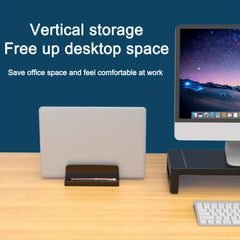 Maiwey Laptop Stand Vertical Desktop Organizer Secure Clip Holder