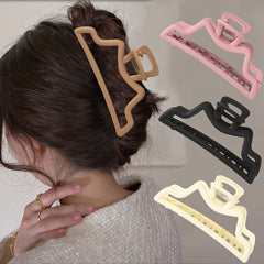 Matte Hair Claw Clip Non Slip Strong Grip Hair Jaw Clip For Thick Hair