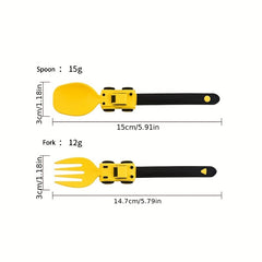 Kids Racing Fork & Spoon Set, Easter Gift