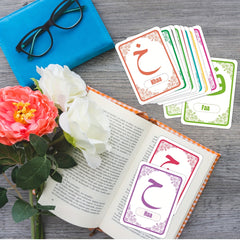 32pcs Arabic Alphabet Flashcards for Beginners with Pronunciation and Shapes