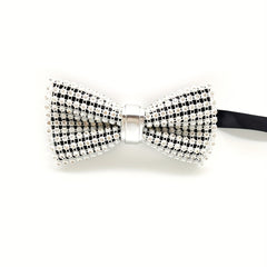 Men's Crystal Bow Tie with Artificial Diamond