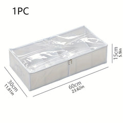 Foldable Zippered Shoes Storage Box Dustproof Organizer