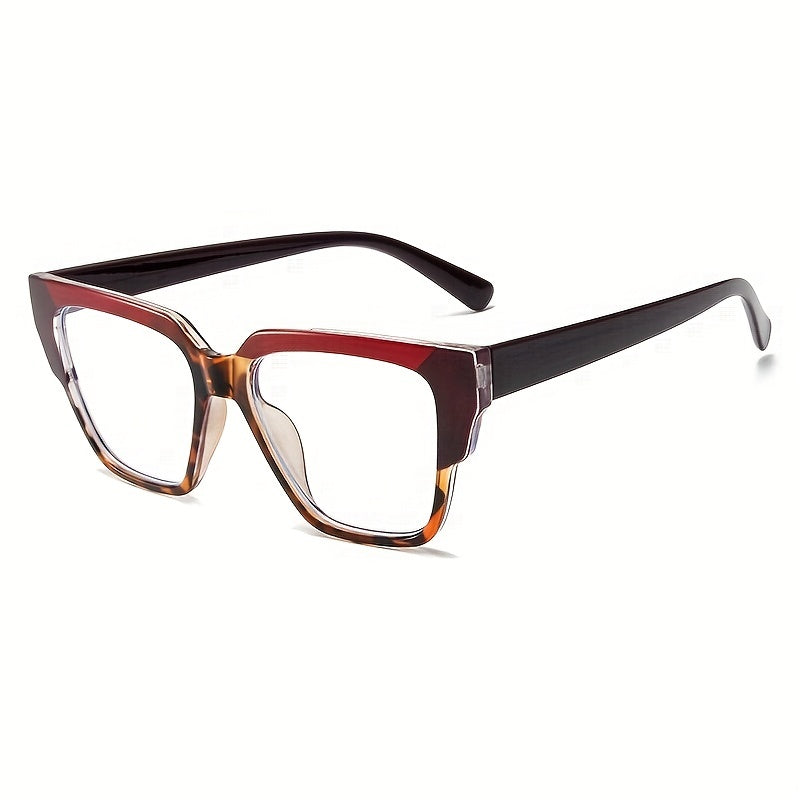 Tortoiseshell Clear Lens Glasses Block Spectacles Frame for Women Men