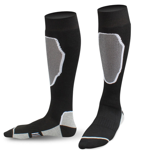 Men's Heated Crew Boot Socks Winter Thermal Ski Socks for Cold Weather