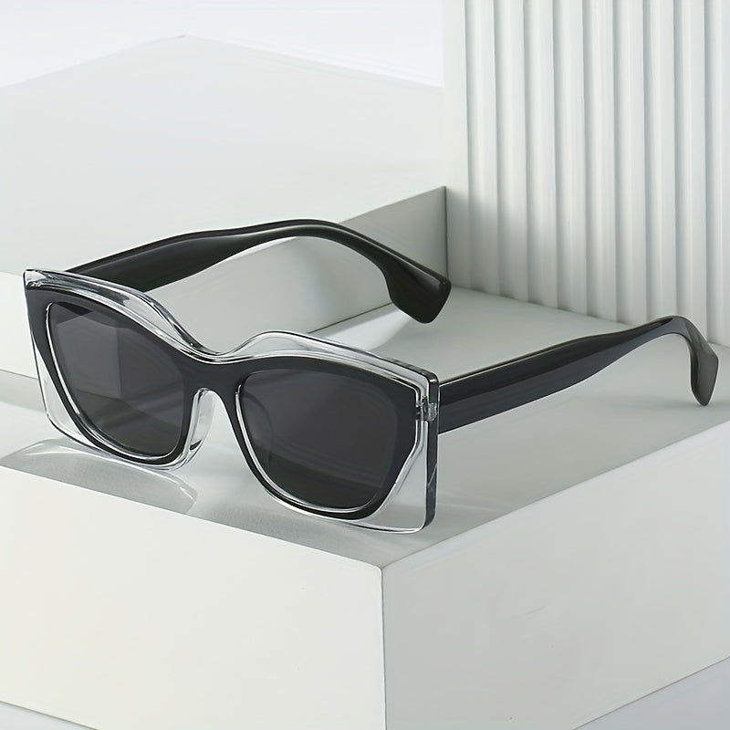 Vintage Square Cat Eye Womens Sunglasses UV400 Protection