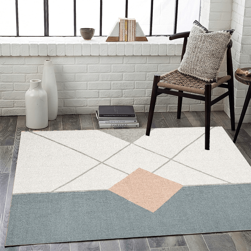 Fluffy Faux Wool Area Rugs Modern Large Carpet Non-slip Machine Washable