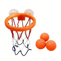 Kids Mini Bathtub Basketball Hoop Set with 3 Balls