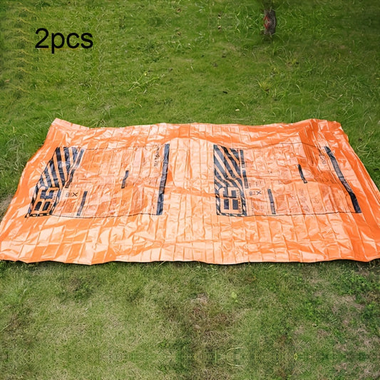 2pcs Emergency Insulation First Aid Blanket for Camping