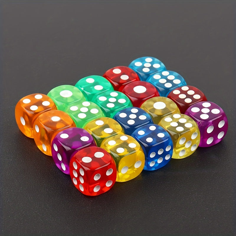 High Transparent Acrylic Dice 14mm Round Corner Boutique Game Dice