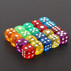 High Transparent Acrylic Dice 14mm Round Corner Boutique Game Dice