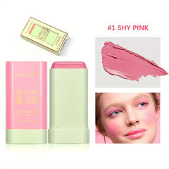 3-in-1 Lipstick Blush Stick Buildable Waterproof Cream