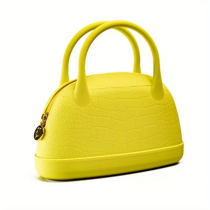Silicone Crocodile Pattern Handbag Waterproof Makeup Pouch