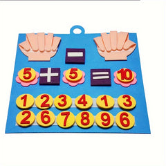 Felt Finger Number Learning Toy for Arithmetic Development
