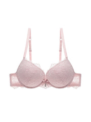 Flower Lace Bra Bow Push Up Lingerie