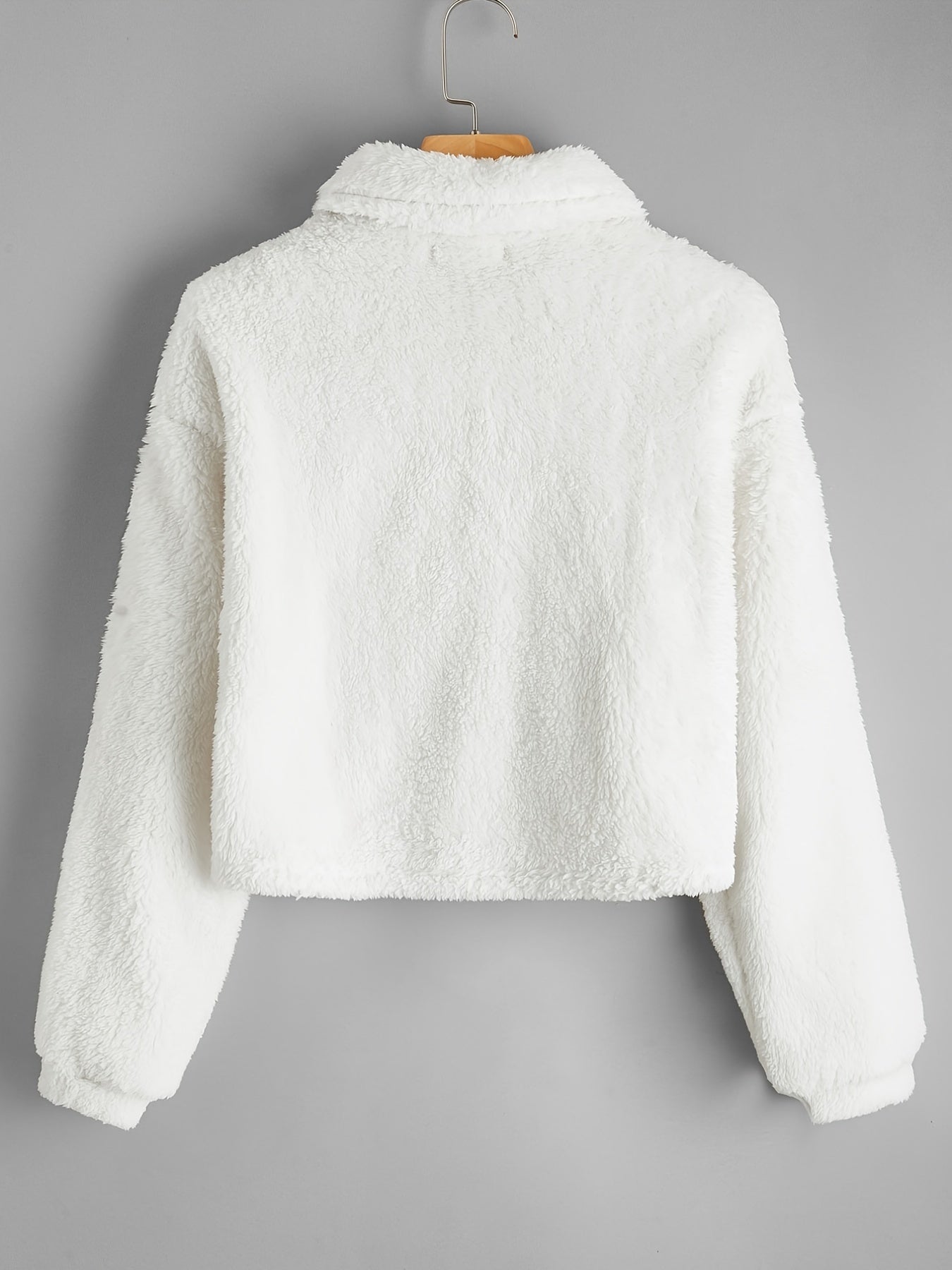 Plush Zip-Front Jacket for Fall & Winter