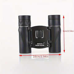 Compact HD Mini Binoculars 500x25 for Travel Camping Hiking
