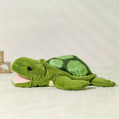 Animal Plush Hand Puppets for Kids - Monkey Pig Turtle Dino Triceratops