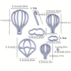 9 Styles Fondant Cake Decorating Molds Set Plastic Cutter Baking Tools