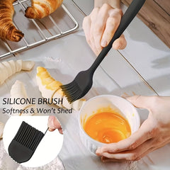 6pcs Silicone Kitchen Utensils Set Heat Resistant Non stick Pans Spatula Scraper