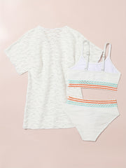 Baby Girls Split Swimsuit Set Sun Protection Bathing Suit