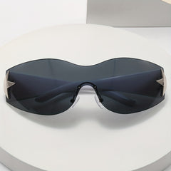 Men's Y2K Aviator Sunglasses Pentagram Sports Eyewear