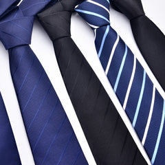 Men's Striped Jacquard Polyester Silk Tie
