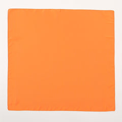 Orange Satin Bandana Square Scarf Neckerchief Hair Wrap