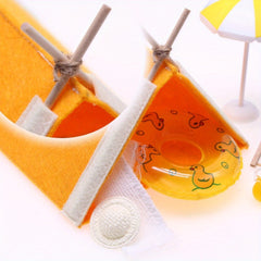 Mini Summer Camping Set w/ Tent Towel Swimming Ring for Doll House Decoration