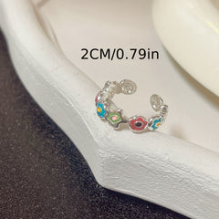 Sweet Small Flower Ring Niche Sense All match Open Ring