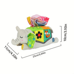 Cute Animal Tissue Box for Baby Finger Exercise
