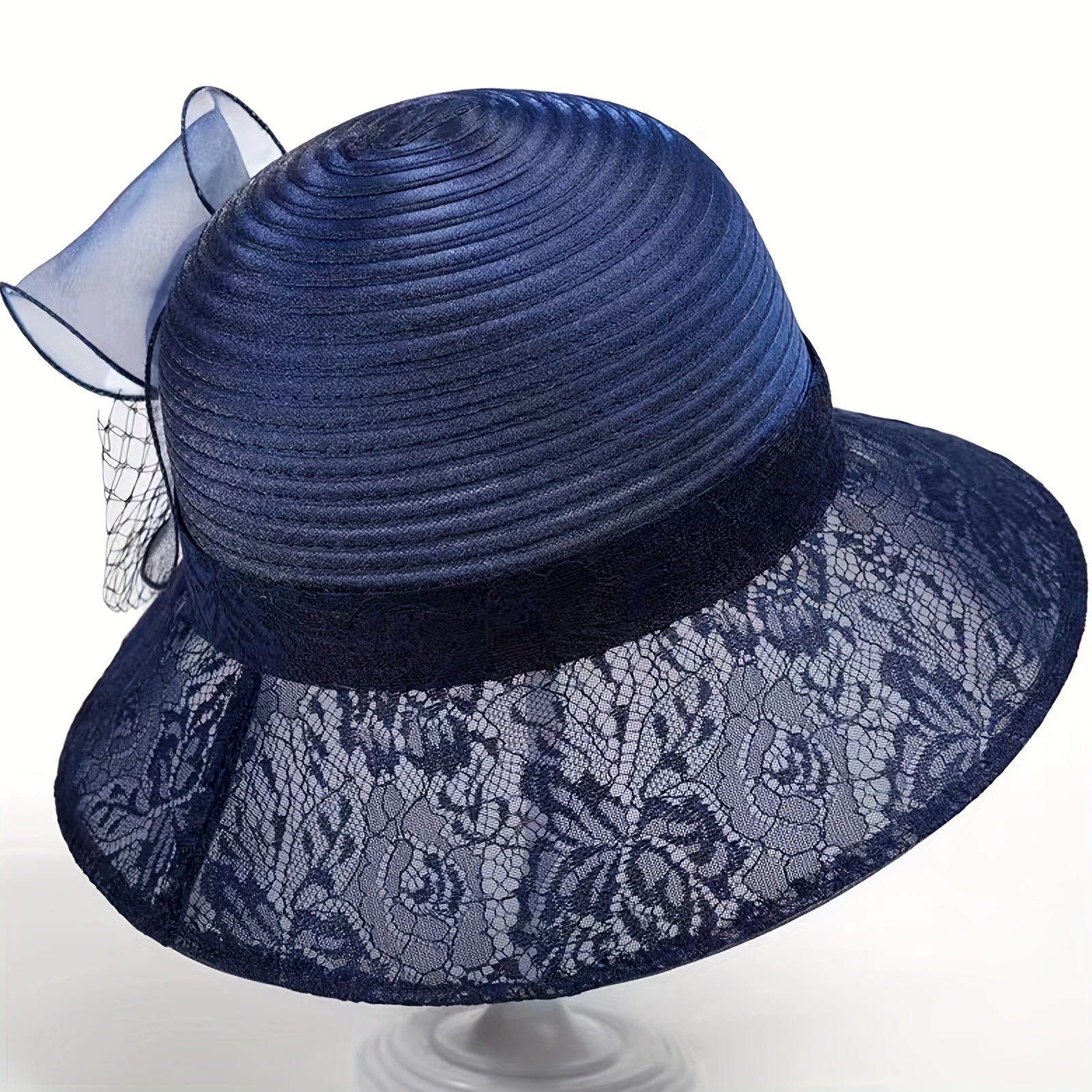 Mesh Breathable Bucket Hat Sunshade Flower Decor Hats For Women