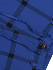 Men's Plaid Drawstring Slim Fit Summer Shorts
